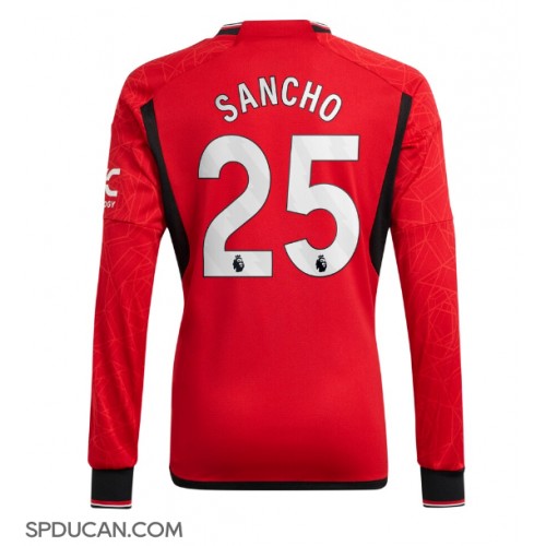 Muški Nogometni Dres Manchester United Jadon Sancho #25 Domaci 2023-24 Dugi Rukav